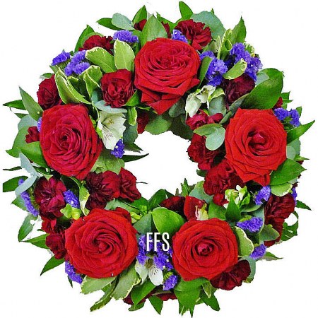 Red Floral Tribute