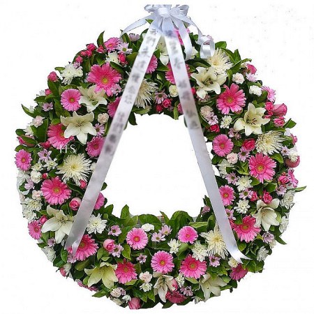 Pink Wreath for a Lady