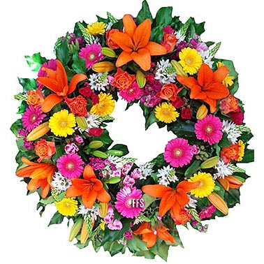 Bright Tribute Wreath