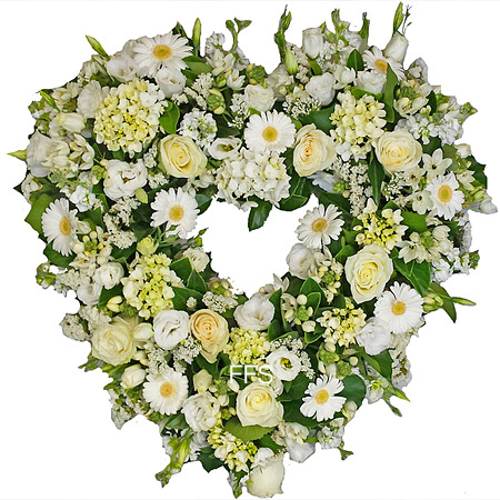 Seasonal Wreath in White