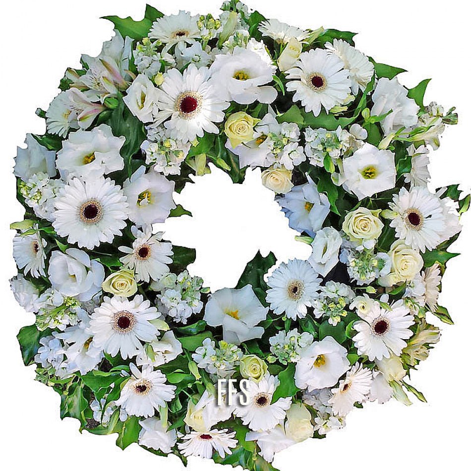 White Wreath for a Funeral