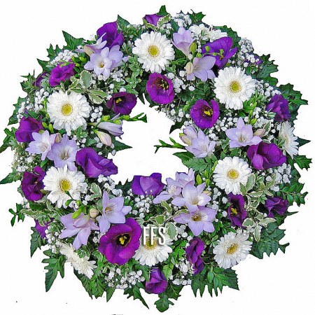 Wreath in Lilac and Pastels