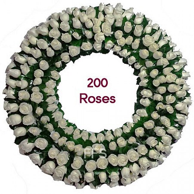 Extra Large Roses Wreath