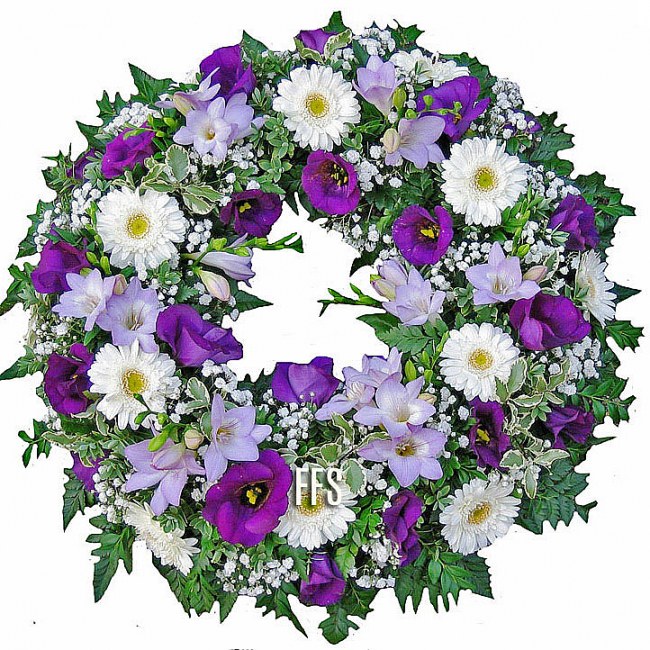 Wreath in Lilac & Pastels