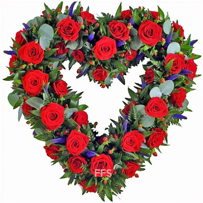 Red and Blue Heart Tribute