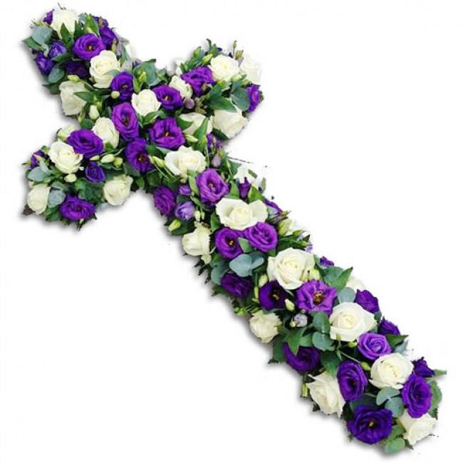 Purple & White Cross