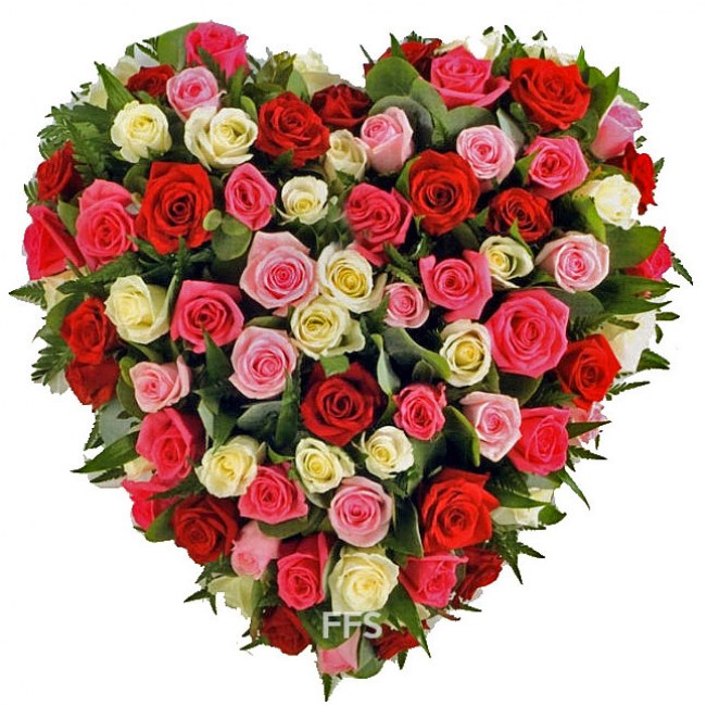 Roses Heart Tribute