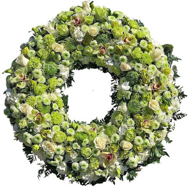 Extra Large Lime & White Wreath