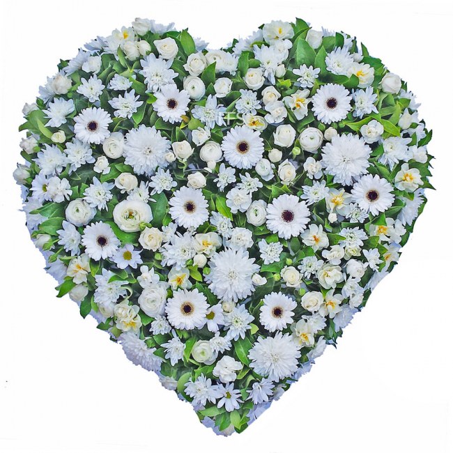 Extra Large White Heart