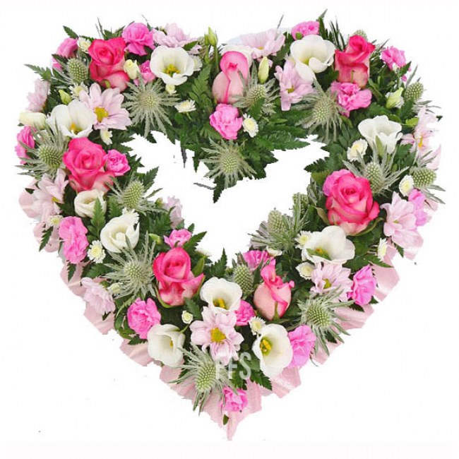 Heart Tribute in Pink Tones