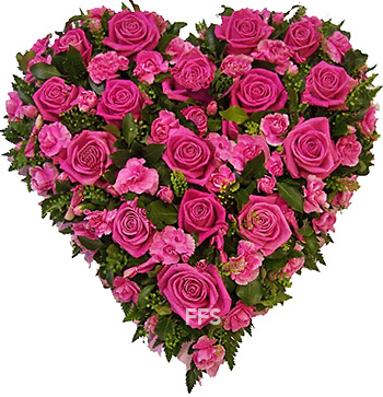Pink Roses Heart