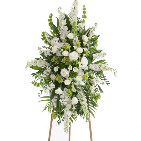 White Spray with Easel