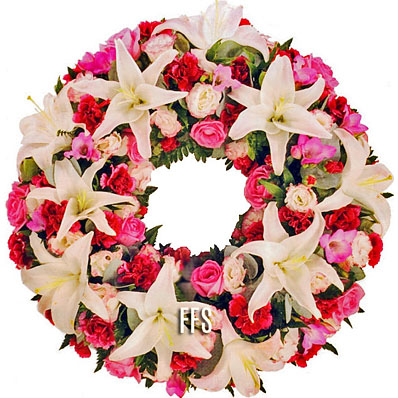 Pink Oriental Wreath
