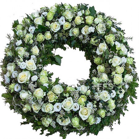 White Roses & Lisianthus