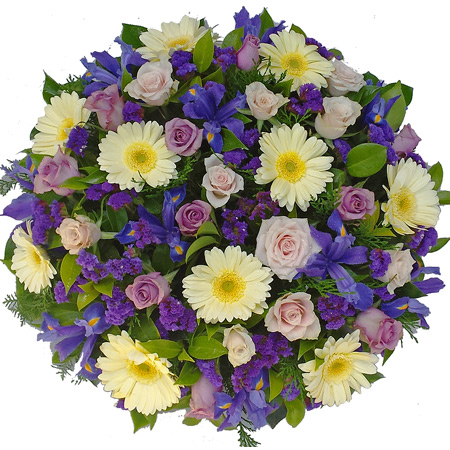 Wreath in Pastels and Blues