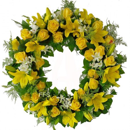 Yellow Roses and Lilies